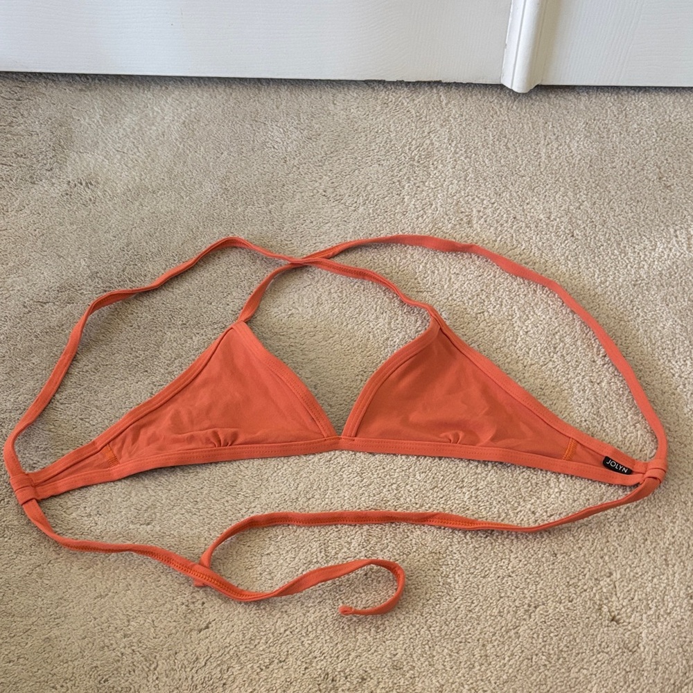 Jolyn Clothing Vibrant Orange Bikini Top